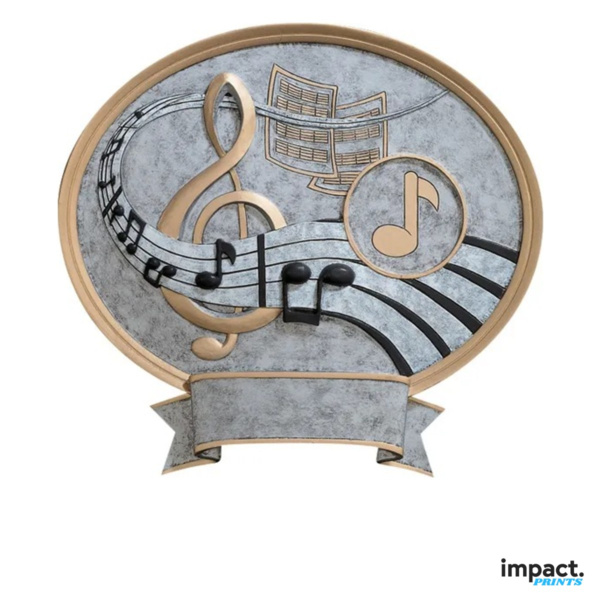 Music Oval Legend Resin Trophy Thumbnail