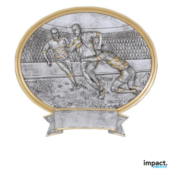Rugby Oval Legend Resin Trophy Thumbnail
