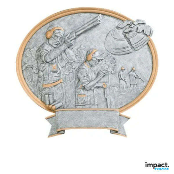 Trapshooting Oval Legend Resin Trophy Thumbnail
