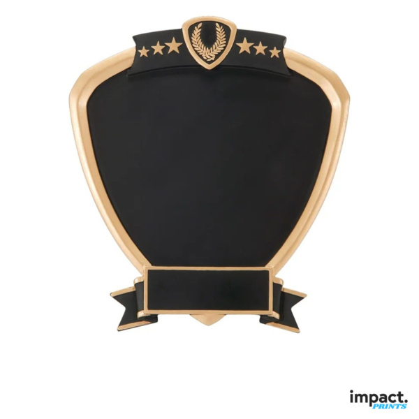 Blank Shield Resin Trophy, 8 Inch Thumbnail