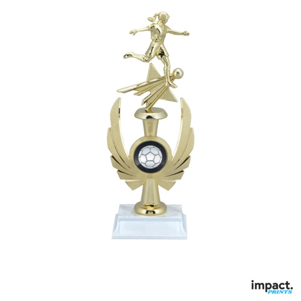 Girls Soccer Phoenix Trophy, 7 Inch Thumbnail
