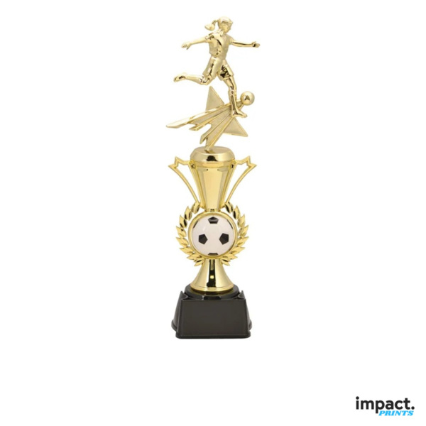 Women's Soccer Radiance Trophy, 14 Inch Thumbnail