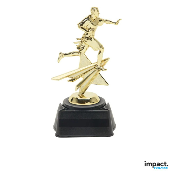 Flag Football Star Figure Trophy, 8.25 Inch Thumbnail
