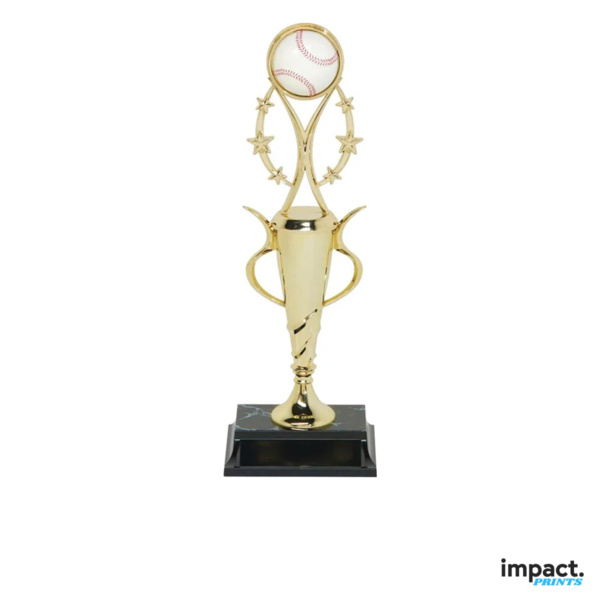 Baseball Spiral Cup Trophy, 13 Inch Thumbnail