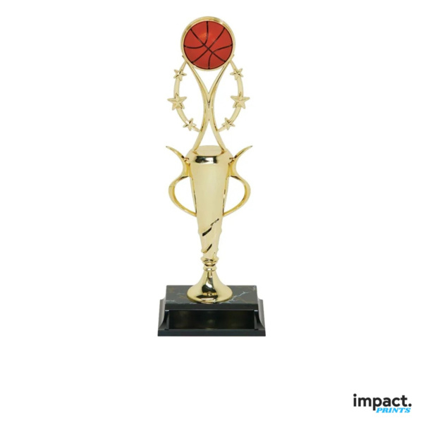 Basketball Spiral Cup Trophy, 13 Inch Thumbnail