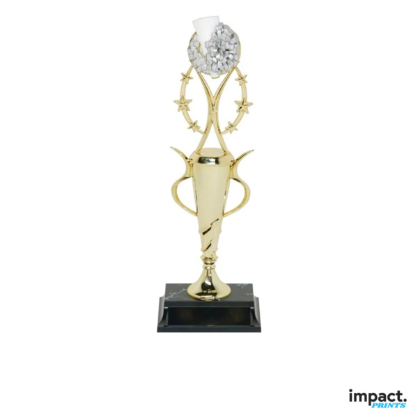 Cheer Spiral Cup Trophy, 13 Inch Thumbnail