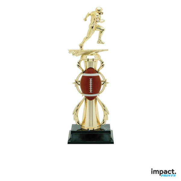 Football Color Sport Trophy, 13 Inch Thumbnail