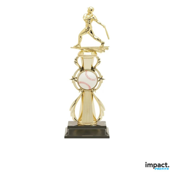 Baseball Color Sport Trophy, 13 Inch Thumbnail