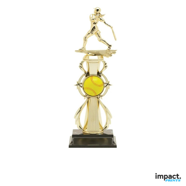 Softball Color Sport Trophy, 13 Inch Thumbnail