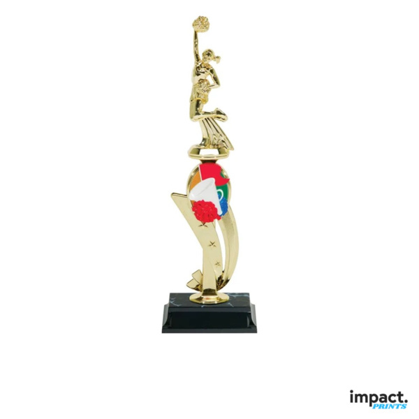 Cheer Color Scene Trophy, 13 Inch Thumbnail