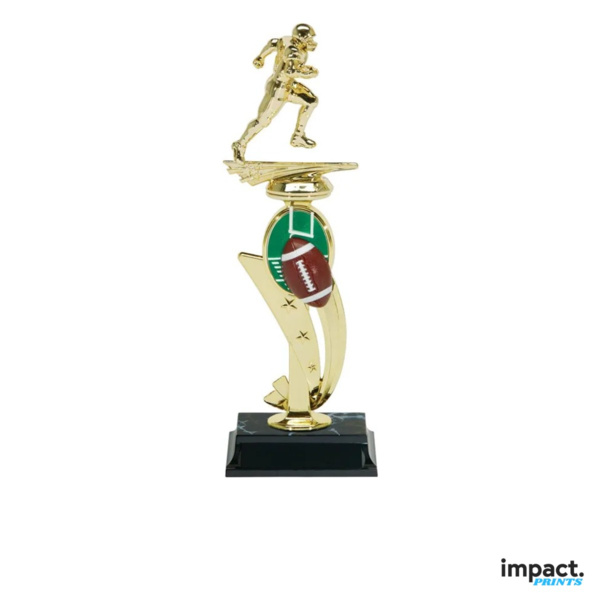 Football Color Scene Trophy, 13 Inch Thumbnail