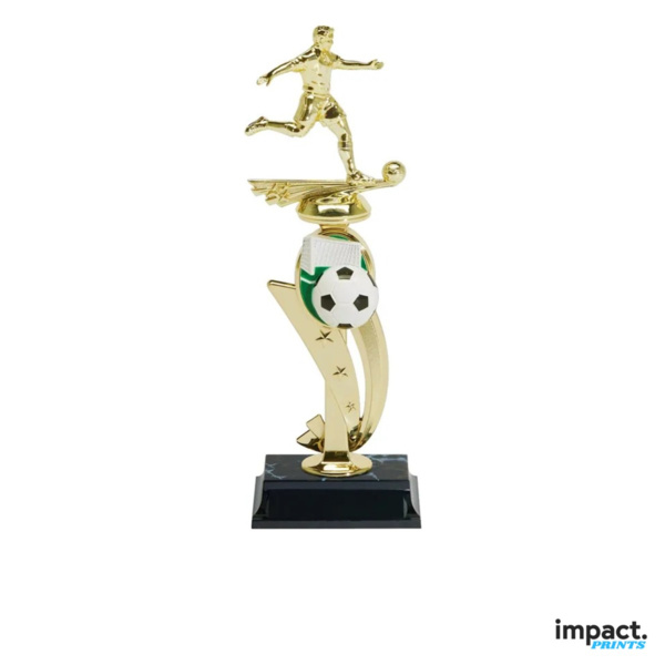 Men's Soccer Color Scene Trophy, 13 Inch Thumbnail