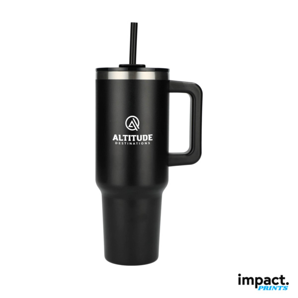 Pinnacle 40 oz Recycled Steel Straw Tumbler Thumbnail