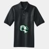 Heavyweight Cotton Pique Polo with Pocket Thumbnail