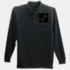 Long Sleeve Silk Touch Polo with Pocket Thumbnail