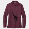 Women's Silk Touch Long Sleeve Polo Thumbnail